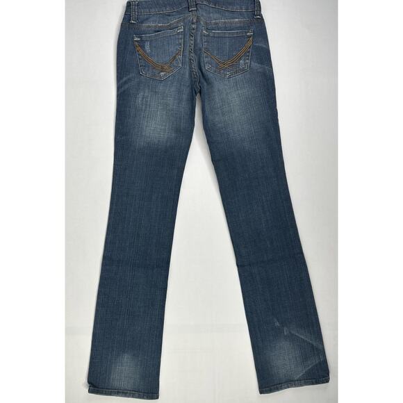 Forever 21 Jeans Womens Size 24 Skinny Distressed Stretch Denim Low Rise - Picture 11 of 11